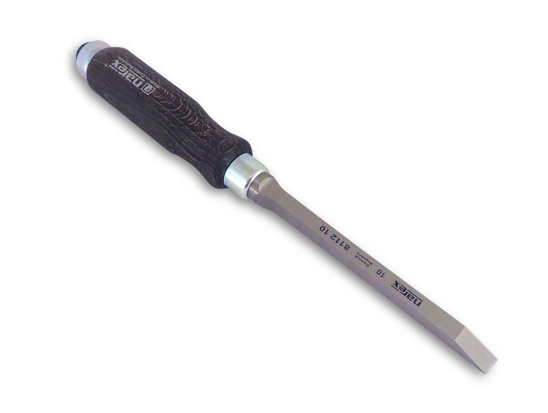 Narex Czech Steel Professional Woodworking Cabinetmakers Mortise Chisel with Stained European Beech Wood Handle Sizes from 4 mm to 12 mm 811205-811212 (10 mm - 3/8")